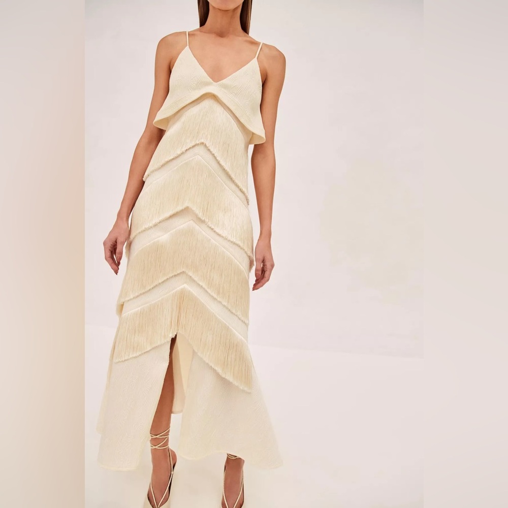 Elegant Cream Maxi Dress.  Alexis Nadine Dress